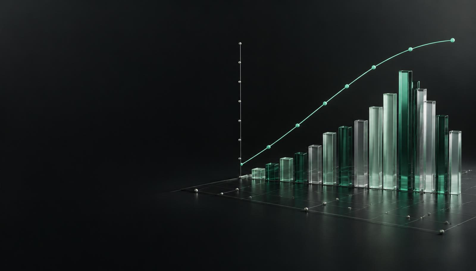 Portfolio risk and return illustrated by an efficient frontier and allocation columns